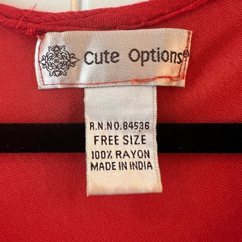 Cute Options Orange Tie Dye Boho Beach Festival sleeveless Dress Size: One Size‎ - Picture 5 of 6